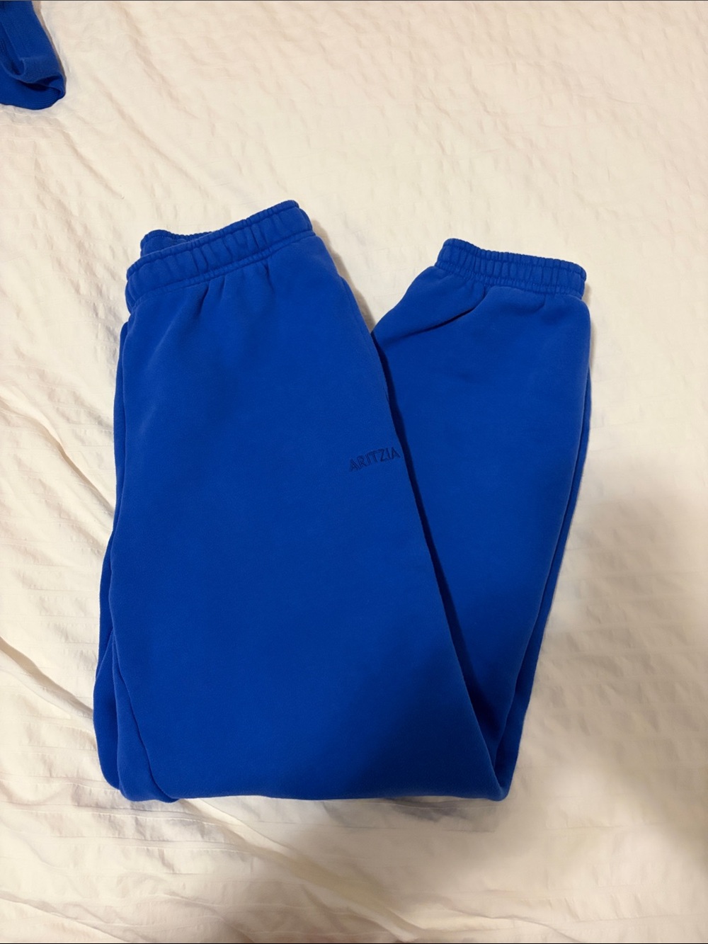 Aritzia JAZZ Blue Fleece Joggers MEGA